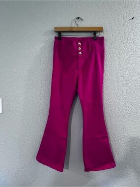 SO Bright Fuchsia Flared Pants for Girls
